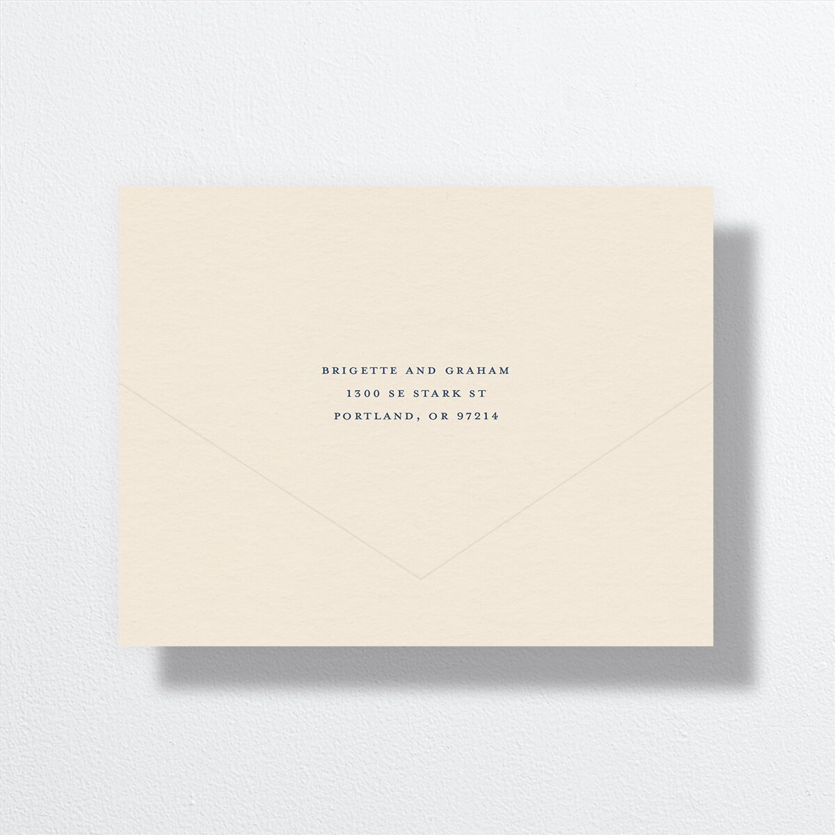 Vintage Ornate Frame All-in-One Wedding Invitations address-return
