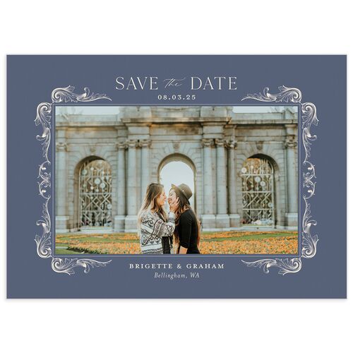 Vintage Ornate Frame Save The Date Cards - 