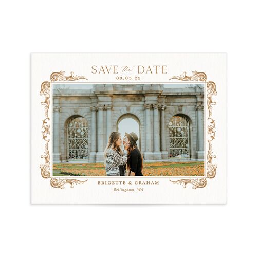 Vintage Ornate Frame Save the Date Petite Cards