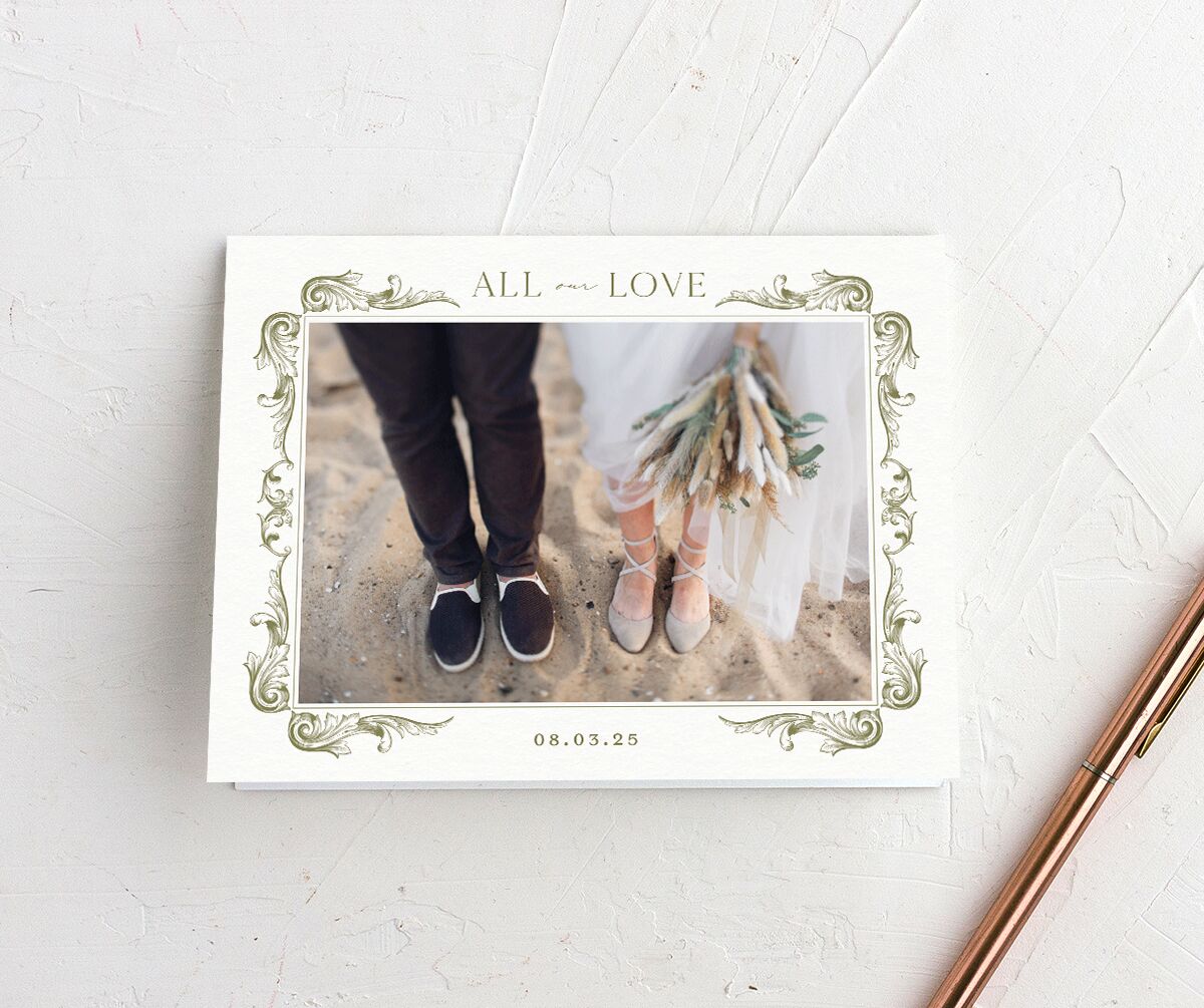 Vintage Ornate Frame Thank You Cards — view 1