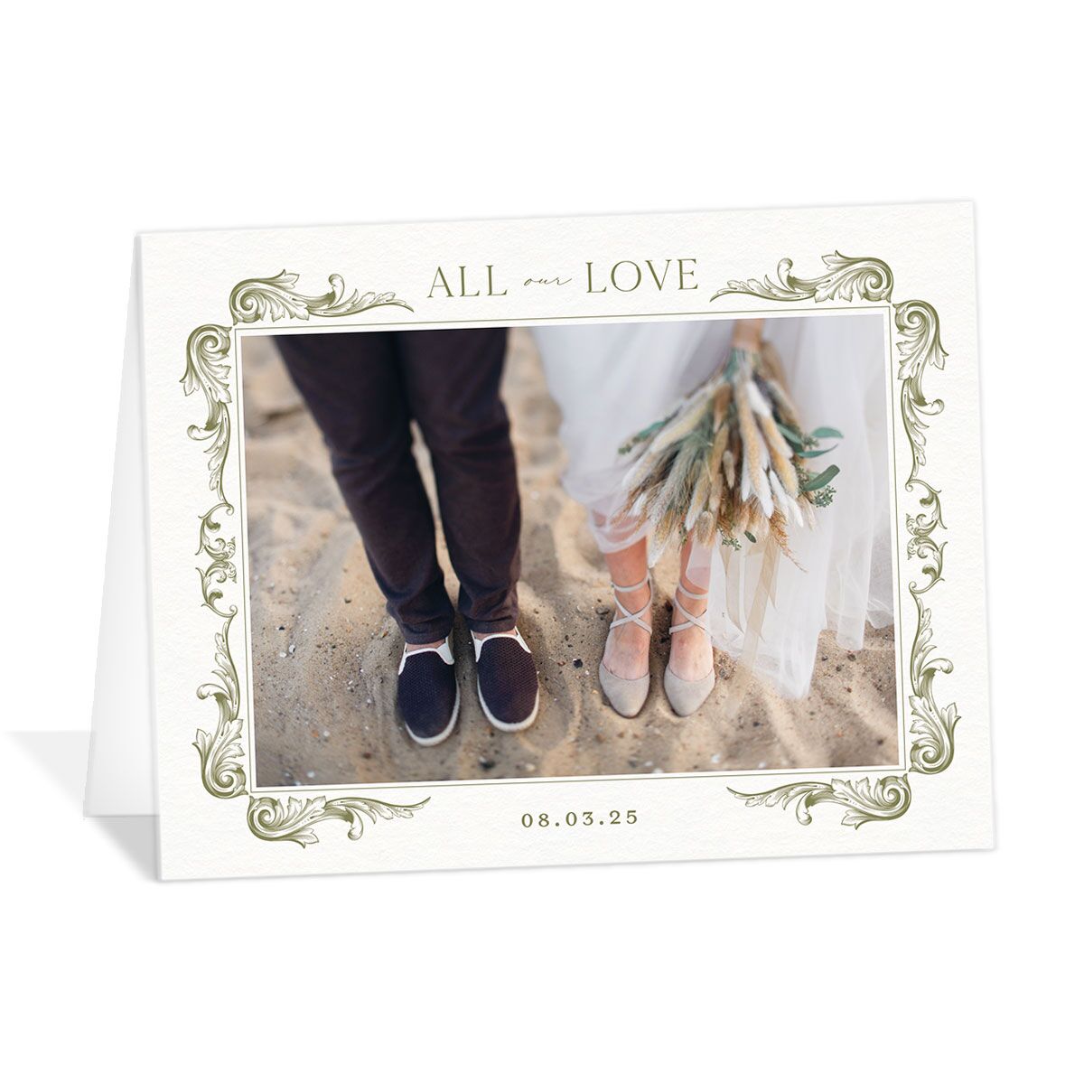 Vintage Ornate Frame Thank You Cards