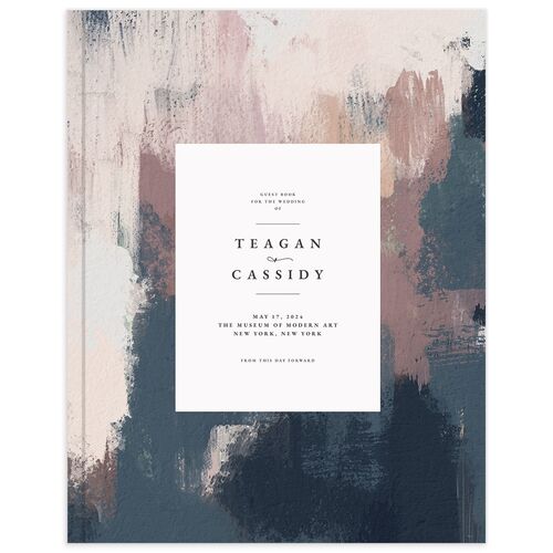 Abstract Canvas Wedding Guest Book