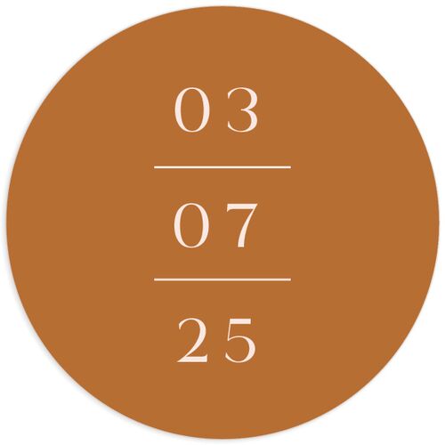 Western Cactus Wedding Stickers Cinnamon