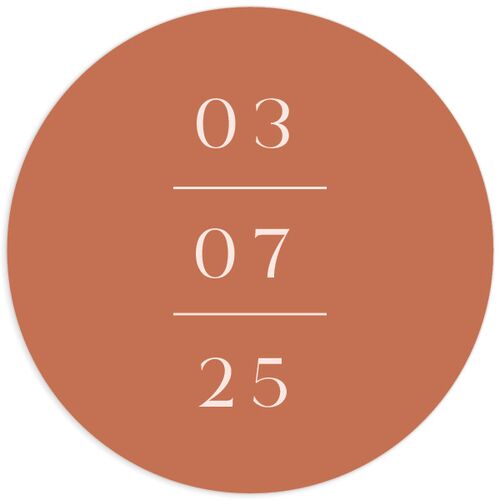 Western Cactus Wedding Stickers Terracotta