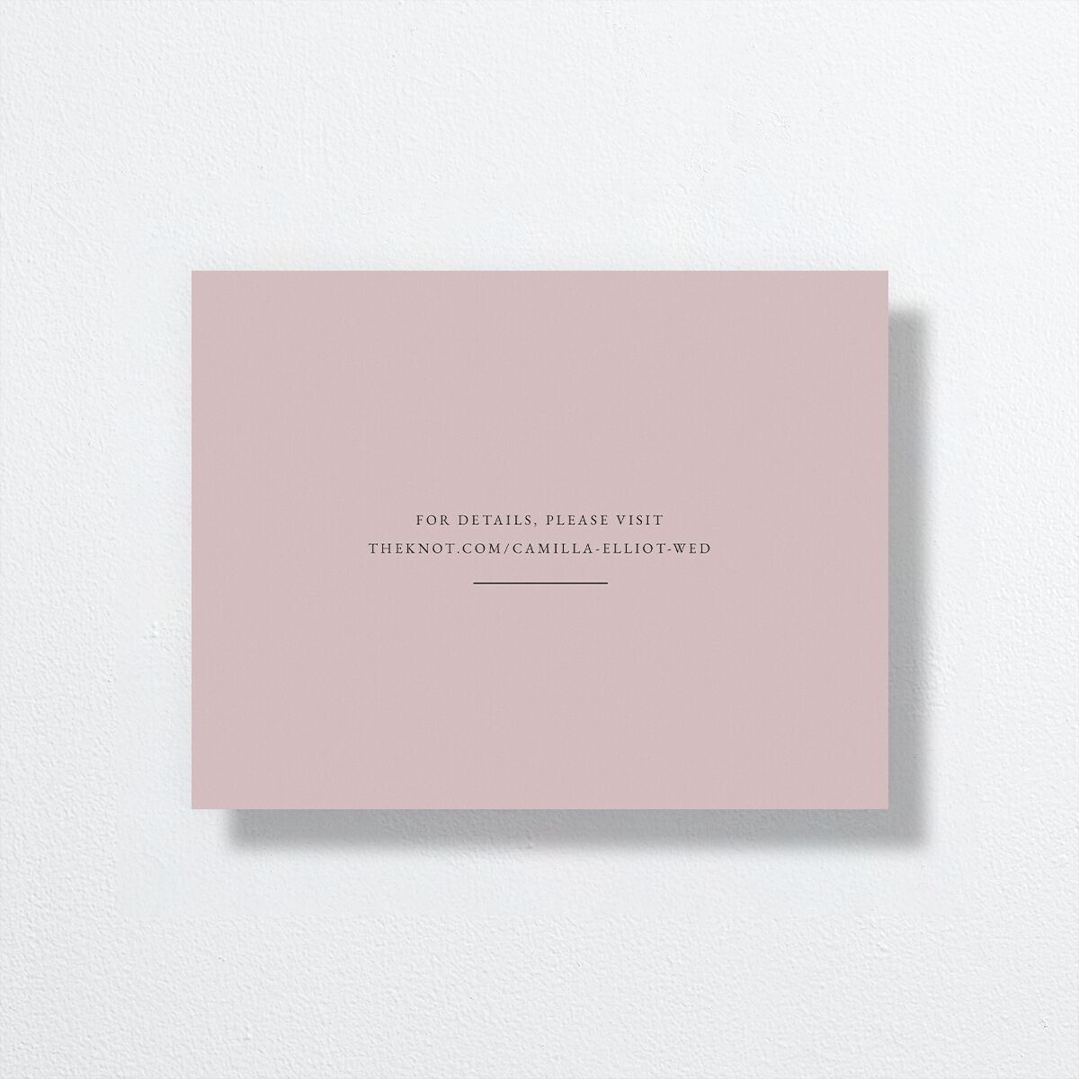 Floral Monogram Save the Date Petite Cards Rose Quartz Signature smooth No Standard