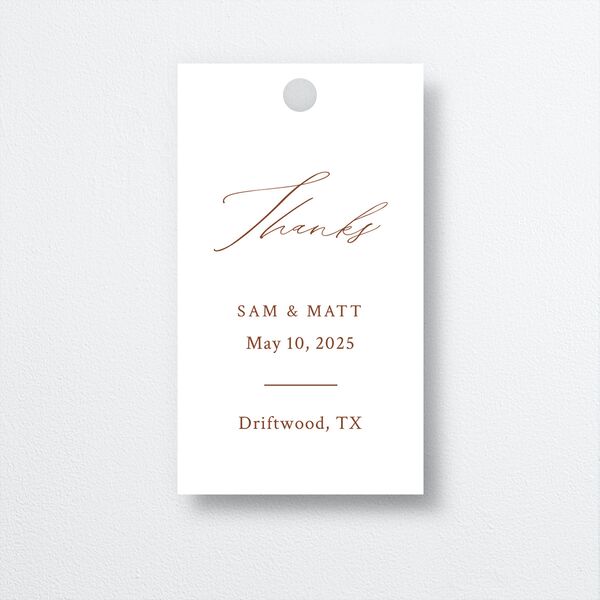 Rustic Branches Favor Gift Tags front