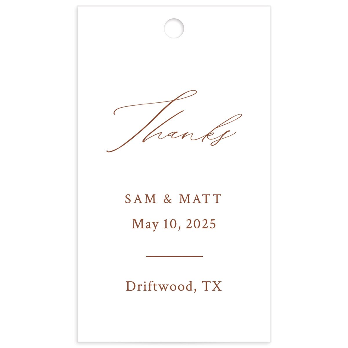 Rustic Branches Favor Gift Tags