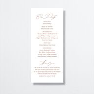 Rustic Branches Wedding Programs Terracotta Pearlescent