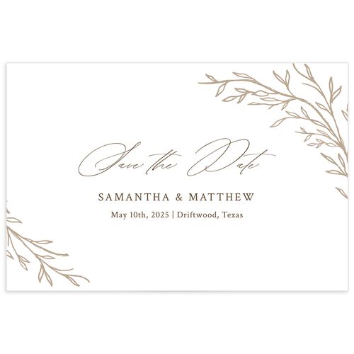 Rustic Branches Save The Date Postcards  - 