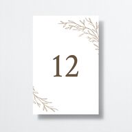 Rustic Branches Table Numbers Biscotti Signature