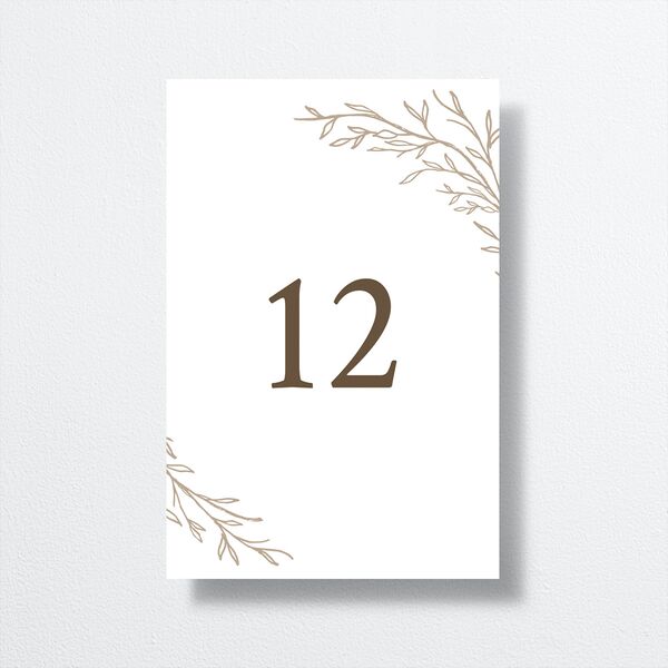 Rustic Branches Table Numbers Biscotti Signature