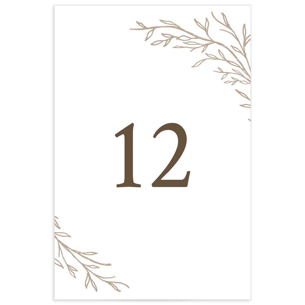 Rustic Branches Table Numbers