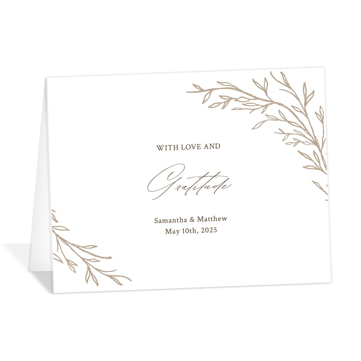 Rustic Branches Thank You Cards