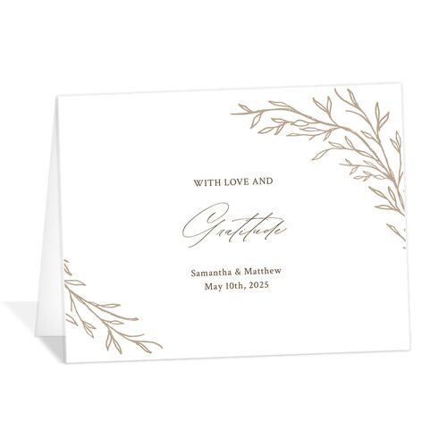 Rustic Branches Thank You Cards - 