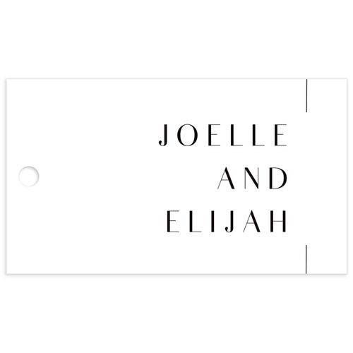 Minimal Lines Favor Gift Tags - White