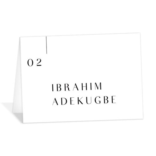 Minimal Lines Place Cards - White