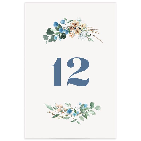 Rustic Greenery Table Numbers Cornflower Signature