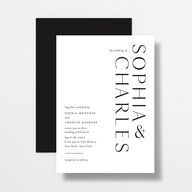 Timeless Elegance Wedding Invitations Midnight Signature No Standard
