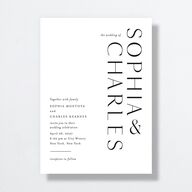 Timeless Elegance Wedding Invitations Midnight Signature No Standard