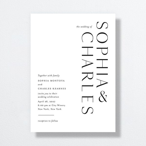 Timeless Elegance Wedding Invitations Midnight Signature No Standard