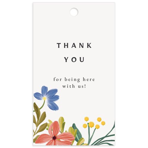 Traditional Blooms Favor Gift Tags