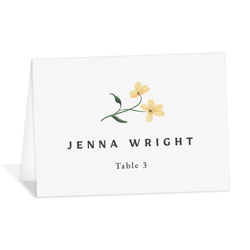 Traditional Blooms Place Cards