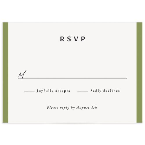 Traditional Blooms Wedding Response Cards