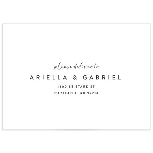 Rustic Arch Wedding Response Card Standard Envelopes White Standard Walnut Return Address Signature