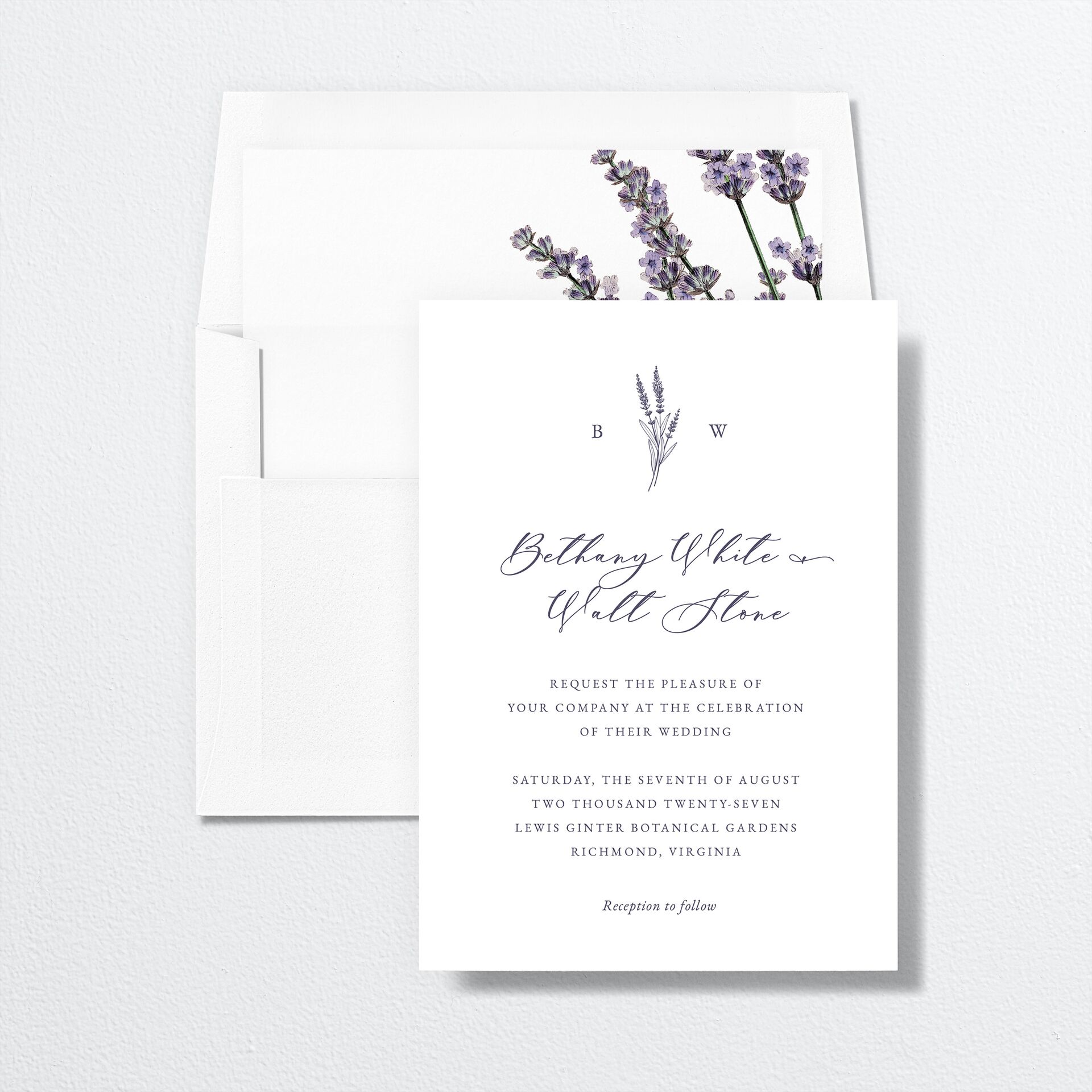 Vintage Lavender Standard Envelope Liners — view 1