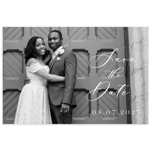 Vintage Lavender Save The Date Postcards  Midnight
