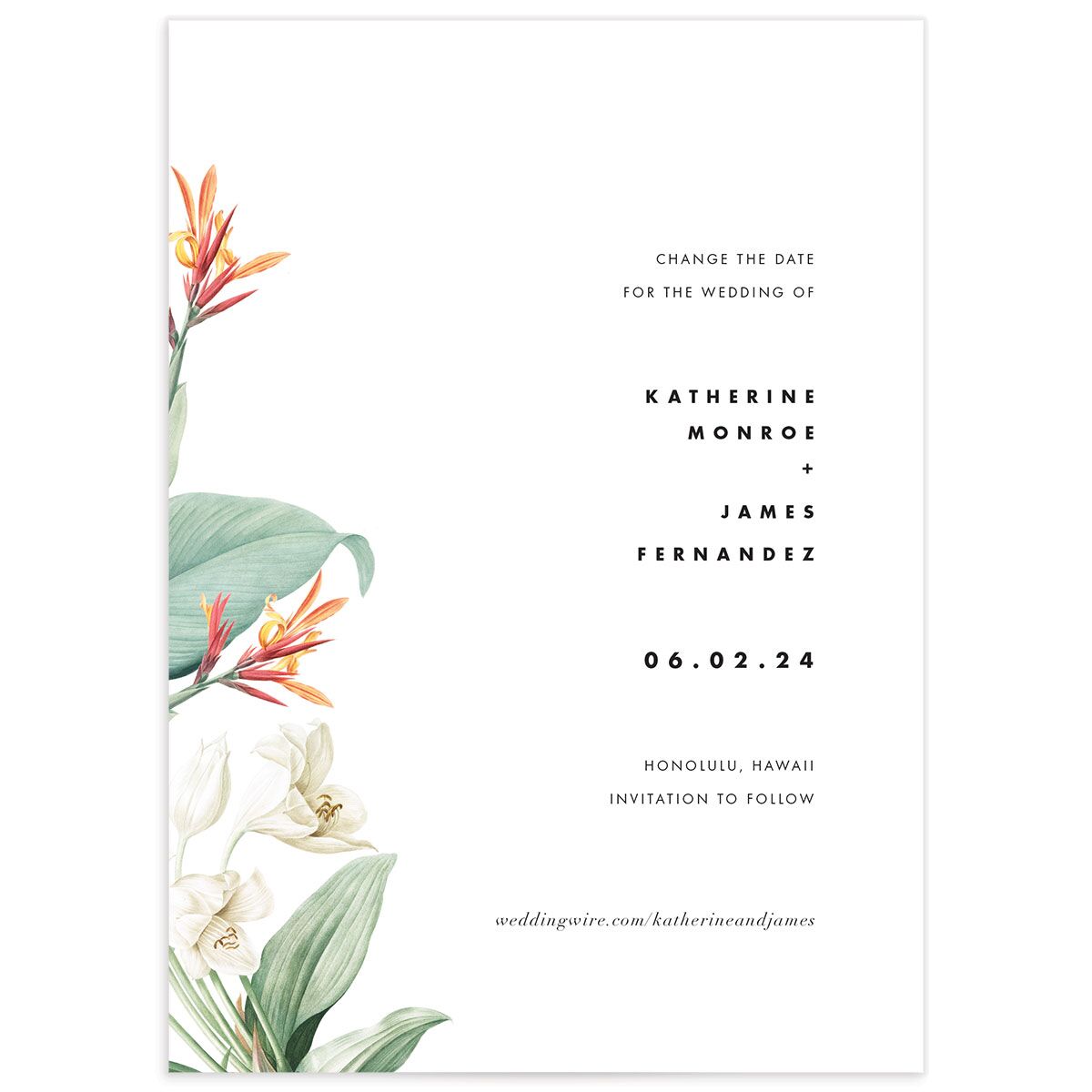 Natural Blooms Change the Date Cards
