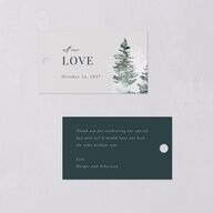 Snowy Mountainside Favor Gift Tags Forest Signature