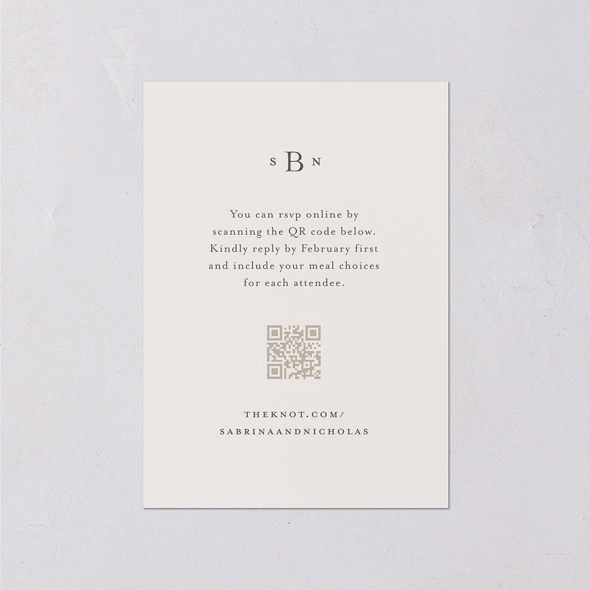 Heirloom Botanical Foil Wedding Response Cards Gold Linen Signature Standard