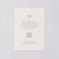 Heirloom Botanical Foil Wedding Response Cards Gold Linen Signature Standard