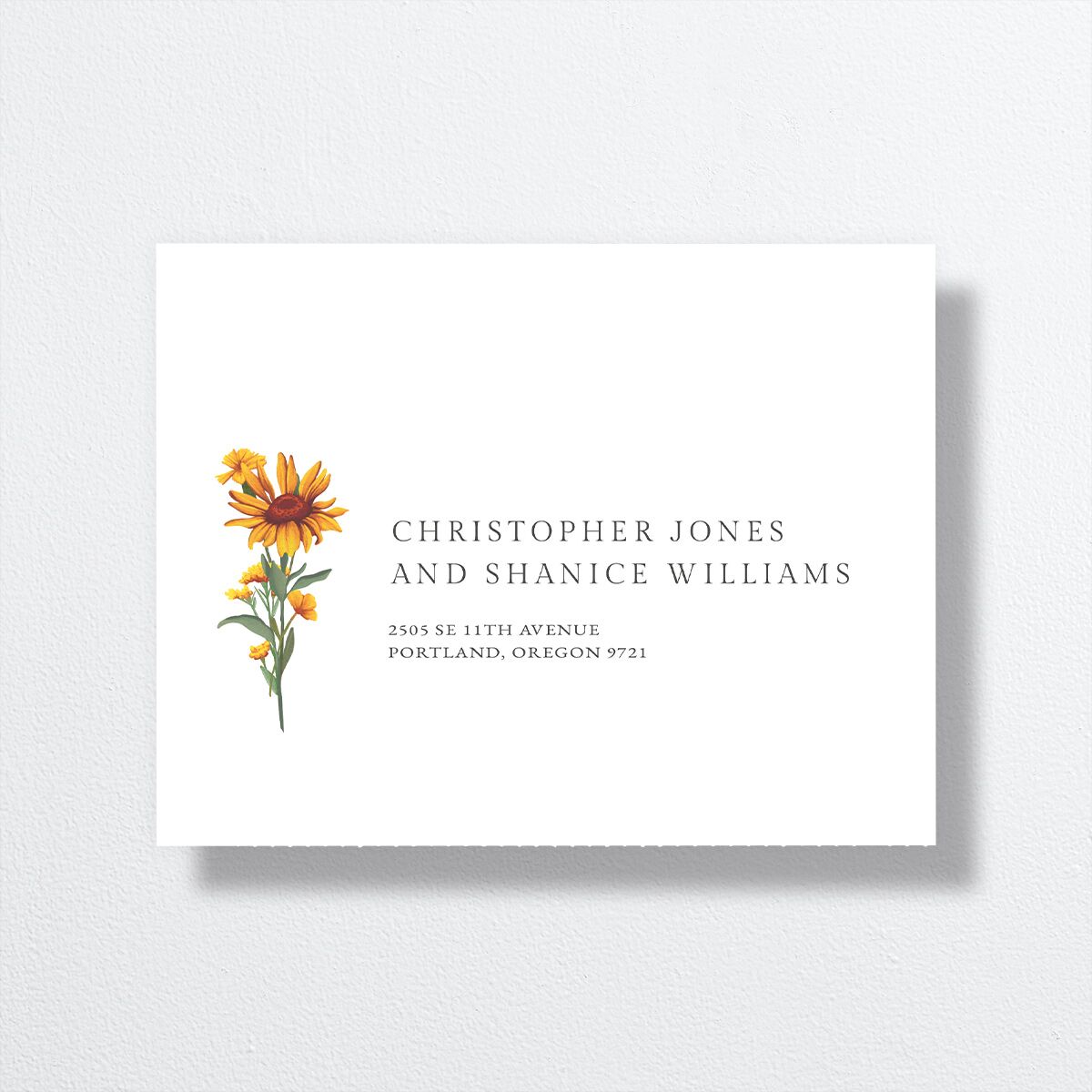 Wild Daisies All-in-One Wedding Invitations — view 5