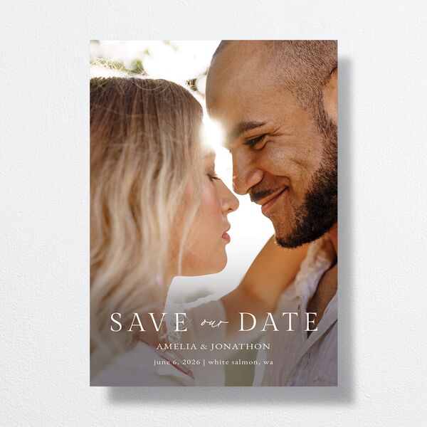 Wild Daisies Save the Date Cards front in Yellow