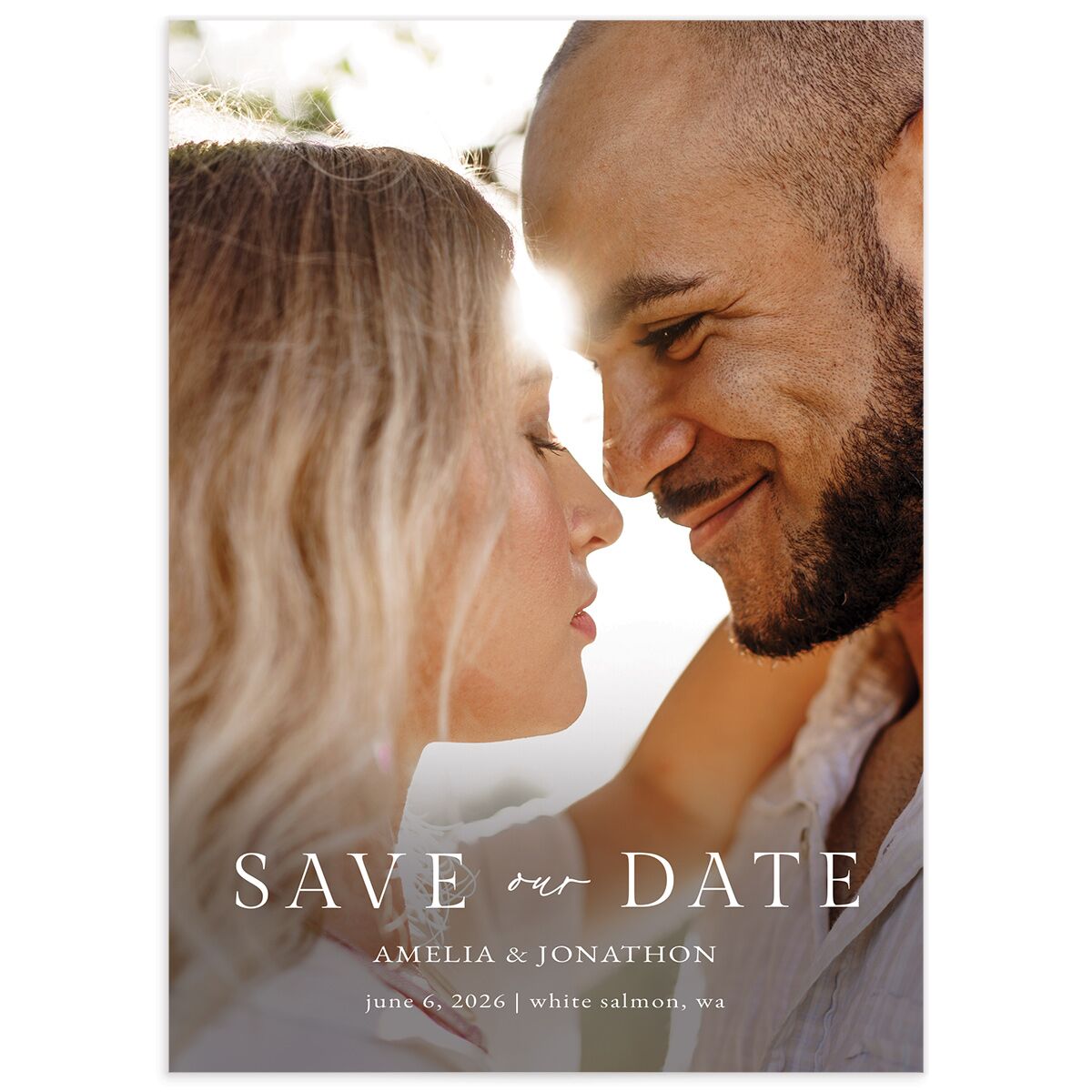 Wild Daisies Save the Date Cards