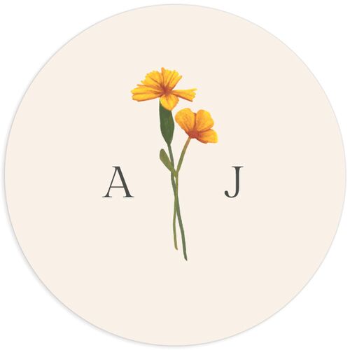 Wild Daisies Wedding Stickers