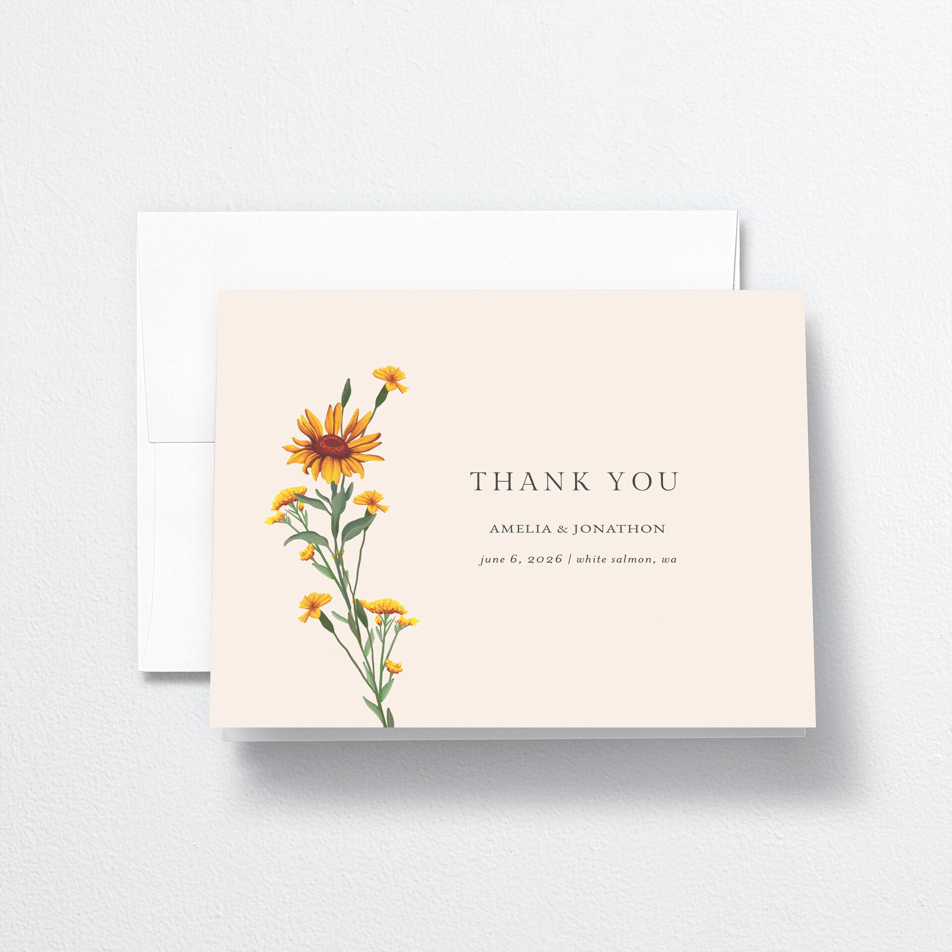 Wild Daisies Thank You Cards — view 1