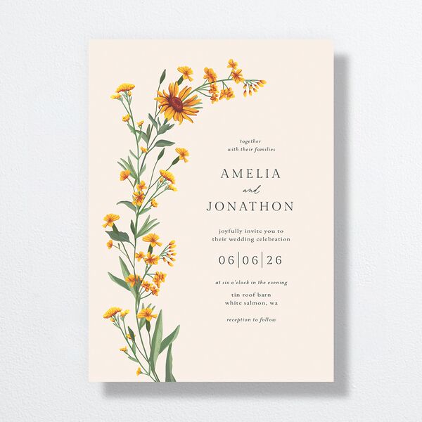 Wild Daisies Wedding Invitations Buttercup Signature No Standard
