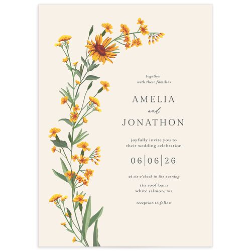 Wild Daisies Wedding Invitations