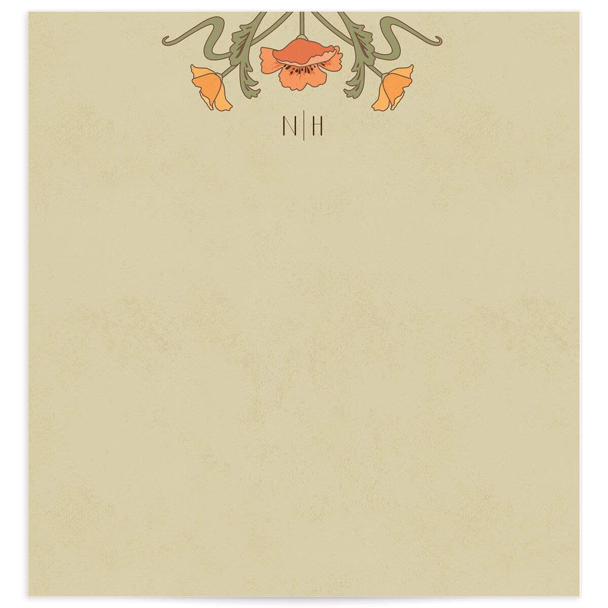 Vintage Nouveau Standard Envelope Liners