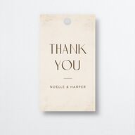 Vintage Nouveau Favor Gift Tags Pear Signature