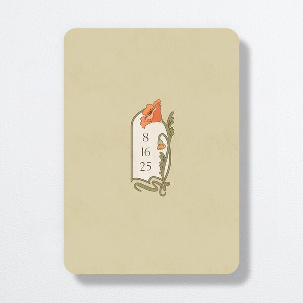 Vintage Nouveau Wedding Invitations Pear Signature No Rounded