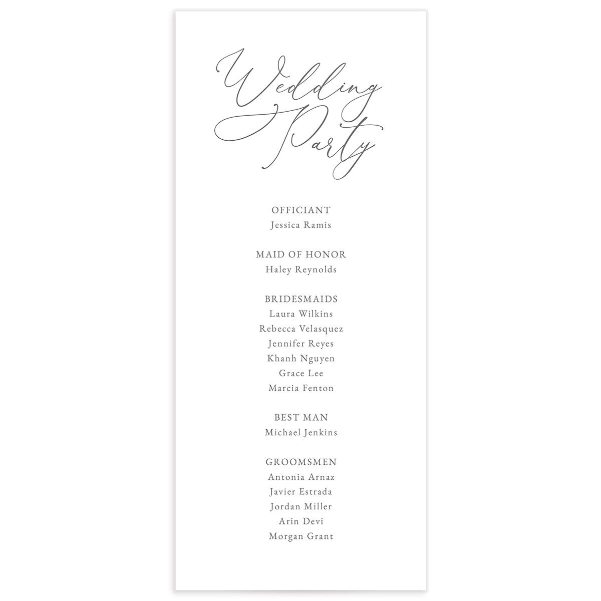 Romantic Garden Wedding Programs Peach Pink Signature
