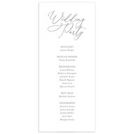 Romantic Garden Wedding Programs Peach Pink Signature