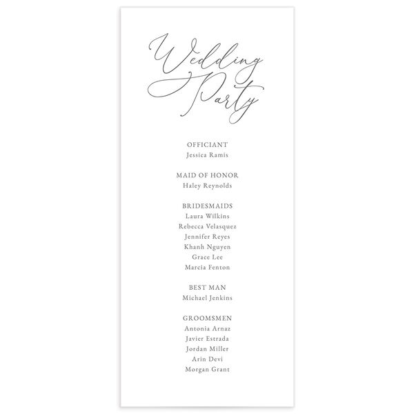 Romantic Garden Wedding Programs Peach Pink Signature