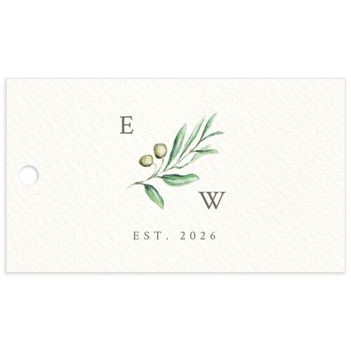 Blissful Vineyards Favor Gift Tags - Green