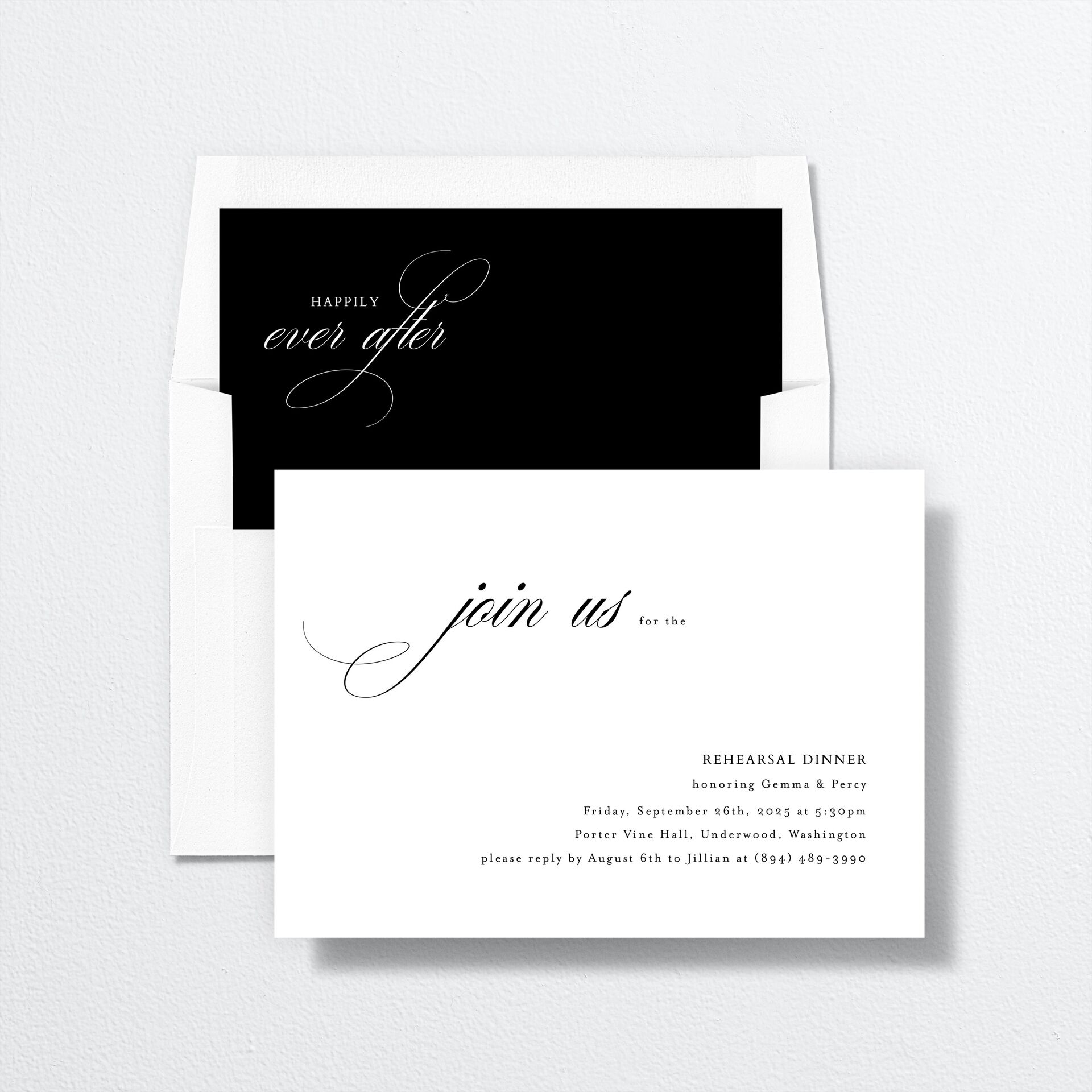 Joyful Day Rehearsal Dinner Invitations — view 4