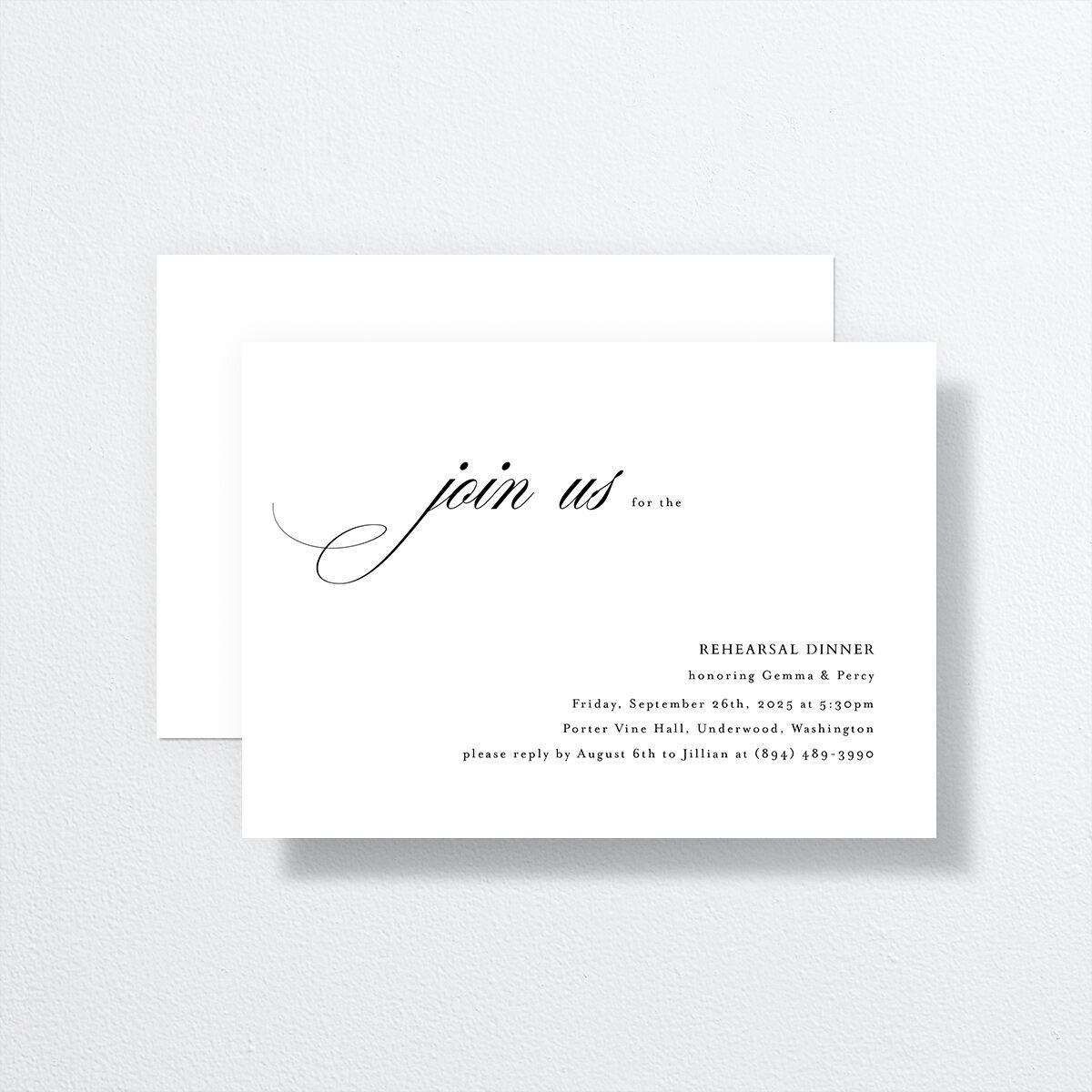 Joyful Day Rehearsal Dinner Invitations — view 1